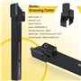 21 pièces 10 x 10 mm Porte-Outil De Tournage，Tournage en Carbure Multifonctionnel Support Alésoir avec Inserts De Carbure, pour 