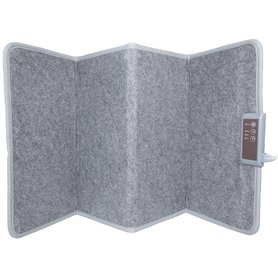 Silvergear® Panneau Chauffant Infrarouge 165W | Chauffage de Bureau Pliable | 3 Niveaux de Chaleur | Cordon Extra Long | 50x100c