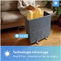 Silvergear® Panneau Chauffant Infrarouge 165W | Chauffage de Bureau Pliable | 3 Niveaux de Chaleur | Cordon Extra Long | 50x100c
