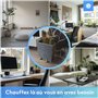 Silvergear® Panneau Chauffant Infrarouge 165W | Chauffage de Bureau Pliable | 3 Niveaux de Chaleur | Cordon Extra Long | 50x100c
