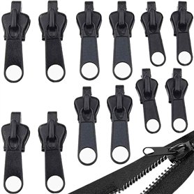 12pcs Curseur Fermeture Eclair Clipsable