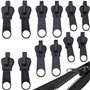 12pcs Curseur Fermeture Eclair Clipsable