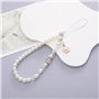 Lot de 4 Dragonne de Téléphone en Perles, Bijoux De Telephone, Chaine Telephone Portable, Chaine De Telephone, Dragonne de Télép