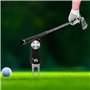 Haihaz,2 Pièces Fourchette de Golf,Pliable Golf Divot Outil de Réparation,RéparationVerte Golf Fourche,Outil de Réparation de Di