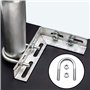 Bebochoi 12 Pièces 304 Acier Inoxydable Boulons En U, U-Bolts avec Écrous, pour Fixation des Tuyaus ou comme Accessoires de Bate