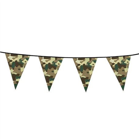 Boland BOL44300 Guirlande Fanions Militaire 6 m