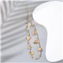 LZKHEH Cordon de téléphone Portable avec Bijou et dragonne en Cristal Beige Anti-Perte - étui Pendentif chaîne, 1 pièce.