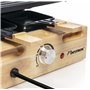 Bestron Raclette grill XL, appareil à raclette électrique jusqu'à 8 personnes avec pierre naturelle et plaque de grill à revêtem