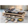 Bestron Raclette grill XL, appareil à raclette électrique jusqu'à 8 personnes avec pierre naturelle et plaque de grill à revêtem