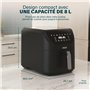 Princess friteuse sans huile SlimFry - Design peu encombrant - Sans BPA - 8 L - 8 programmes - Température & minuterie réglables