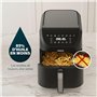 Princess friteuse sans huile SlimFry - Design peu encombrant - Sans BPA - 8 L - 8 programmes - Température & minuterie réglables