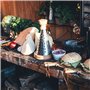 Boska Râpe à fromage de table Oslo/Avec poignée en chêne / 3 côtés différents/Fromages à pâte mi-dure et dure/Brun/Argenté / 27 