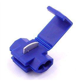 10x Cosse Electrique Connecteur Rapide Bleu - Raccords Auto-Dénudants (Dérivations) - Cosses Electriques (Pour fils jusqu'à 1.1m