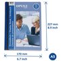 Europel Livre d’affichage de vue avant (20 pochettes transparentes) | Portfolio A5 et dossier de projet pour les réunions et con