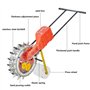 éPandeur à Grande Diffusion, éPandeur de Gazon à Conducteur Marchant, éPandeur D'Engrais à Pousser, Semoir de Jardin et éPandeur