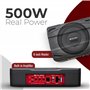 Caliber Haut Parleur Voiture - Caissons de Basse 500W - Subwoofer Voiture - 100W RMS - Noir - 290 x 210 x 72 mm