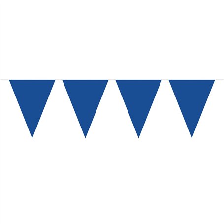 Folat Guirlande de fanions Bleus XL de 10 mètres de Long