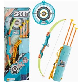 Kinder Kit de Jeu Flèche et Arc 6 Pièces avec 3 Flèches