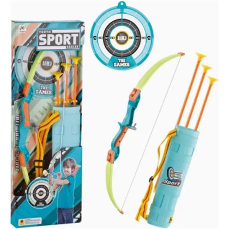 Kinder Kit de Jeu Flèche et Arc 6 Pièces avec 3 Flèches