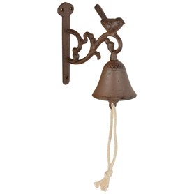 Esschert Design DB81 Sonnette Oiseau en métal Marron Taille Unique