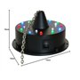 Fuzzix Moteur pour Boule à Facettes sur Batterie 18 LEDs, Mode Audio/Auto, Disco Ball, DJ Light Effect, Boule Discothèque, Moteu