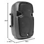 VONYX SPJ-800A Enceinte Active 8 200 Watts, Enceinte Amplifiée, Sonorisation Professionnelle, Boitier ABS Solide, Haut-Parleur M