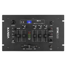 Vonyx STM2500 Table de Mixage 5 Canaux - Technologie Bluetooth sans Fil