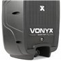 VONYX PSS302 Sono Portable 10" SD/USB/MP3/BT avec Pieds - Amplificateur Intégré - Mini Table de Mixage Intégrée - Puissance de 3