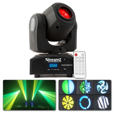Beamz Panther 25 Lyre Spot LED - LED CREE Blanche 12W
