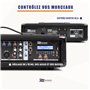Power Dynamics PDM-C405A Table de Mixage Amplifiée 800 Watts - 4 Canaux, Connexion sans Fil Bluetooth, USB/SD, Réglages Graves/A