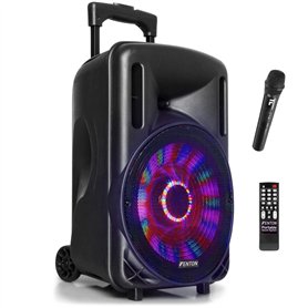 Fenton FT10LED Enceinte Sono Portable LEDs Bluetooth avec Batterie Intégrée - 450 Watts