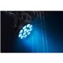 BeamZ BAC508 LED Projecteur PAR Slim - 12x LED RGBAW-UV-CW/WW, 14W chacune, Shows Lumineux Préprogrammés, Télécommande Incluse, 