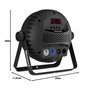 Beamz BT430 LED - Stroboscope 324 LED - Blanc Froid et Chaud, Projecteur Stroboscope, Mode DMX, Gestion du Son, Télécommande Inc