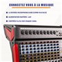 Power Dynamics PDM-T1204 Console de Mixage 12 Canaux - avec Streaming Bluetooth, Egaliseur Graphique 7 Bandes, MP3, Sortie USB, 