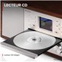 Audizio Avola Radio Internet WiFi avec Lecteur CD et Bluetooth - Aluminium, Radio Dab+, FM, Haut-Parleurs Stéréo, Télécommande, 