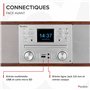 Audizio Avola Radio Internet WiFi avec Lecteur CD et Bluetooth - Aluminium, Radio Dab+, FM, Haut-Parleurs Stéréo, Télécommande, 