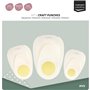 Vaessen Creative Perforatrices Cercle Festonné - Lot de 3 Pcs - pour Projets DIY, Papier Scrapbooking, Bullet Journaling, Cartes