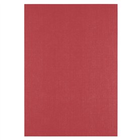 Florence Papier Cartonné en Lin Rouge 250 g – Papier Scrapbooking A4 – Ruby – Papier Cartonné Couleur – Invitations Élégantes