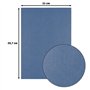 Florence Papier Cartonné en Lin Bleu 250 g – Papier Scrapbooking A4 – Maritime – Papier Cartonné Couleur – Invitations Élégantes