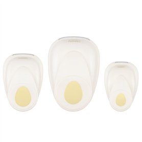 Vaessen Creative Perforatrices Œuf - Lot de 3 Pcs - pour Projets DIY