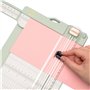5 cm – Coupe-Papier et Plaque de Rainurage 2-en-1 Vert Scrapbooking