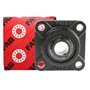 GOPART Support à bride UCF 205 Ø 25 mm avec roulement auto-alignant et graisseur