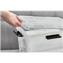 Iris Ohyama, Boite Rangement Hermétique, 20L, Lot de 3, Transparent, Couvercle avec Joint Etanche, 4 Clips de Fermeture, Empilab