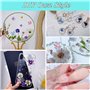 134 pièces Vraies Fleurs Pressées Séchées, Florales Naturelles Feuille de Fleurs Pressées pour Bricolage Résine Bijoux Faisant F