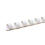 Pavo Boîte de 100 Peignes de reliure en plastique 6 mm Blanc