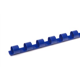 Pavo Boîte de 100 Peignes de reliure en plastique 8 mm Bleu