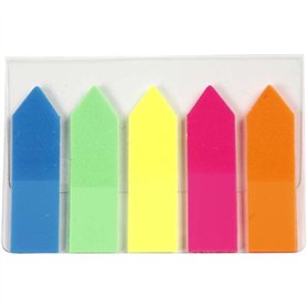 Niceday Papier flèche Assortiment Néon 45 x 12 Paquet 125 flèches