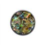 Quiges Femme Bouton Pression 18mm Argenté Perle Synthétique pour Chunk Accessoires