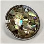 Quiges Femme Bouton Pression 18mm Argenté Perle Synthétique pour Chunk Accessoires