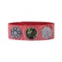 Quiges Femme Bouton Pression 18mm Argenté Perle Synthétique pour Chunk Accessoires